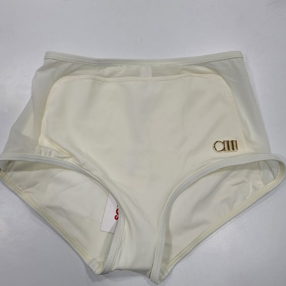 Solid & Striped Brigitte Mesh Bikini Bottom Cream - Picture 2 of 9